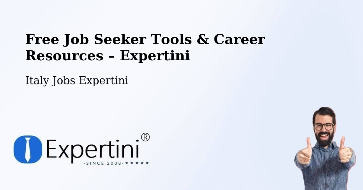 Free Job Seeker Tools & Career Resources – Verona - Verona, Italy Jobs Expertini